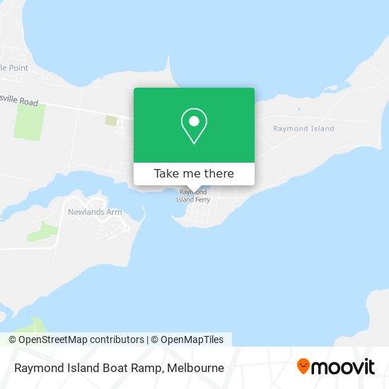 Mapa Raymond Island Boat Ramp