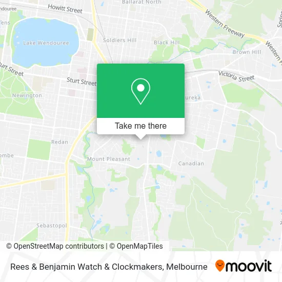 Rees & Benjamin Watch & Clockmakers map