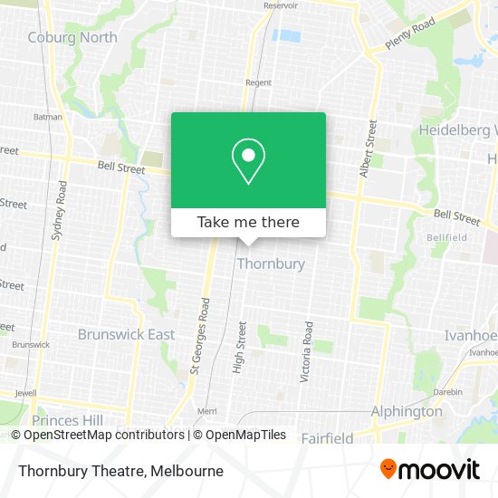 Thornbury Theatre map