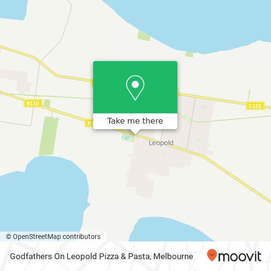Godfathers On Leopold Pizza & Pasta map