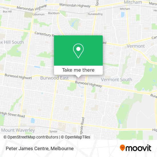 Peter James Centre map