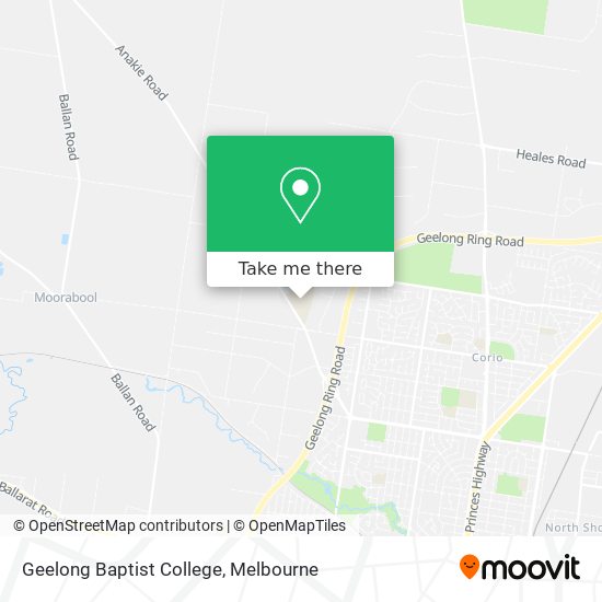 Geelong Baptist College map