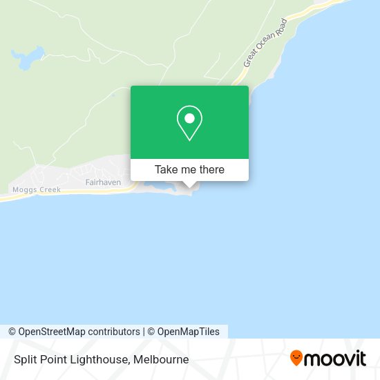 Mapa Split Point Lighthouse