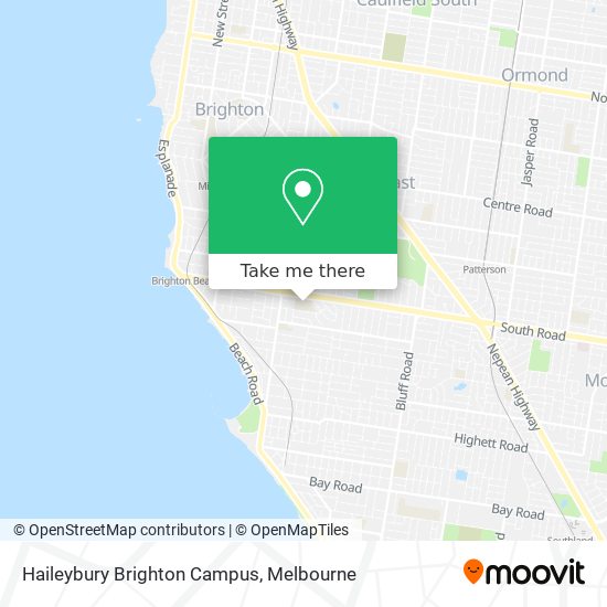 Haileybury Brighton Campus map