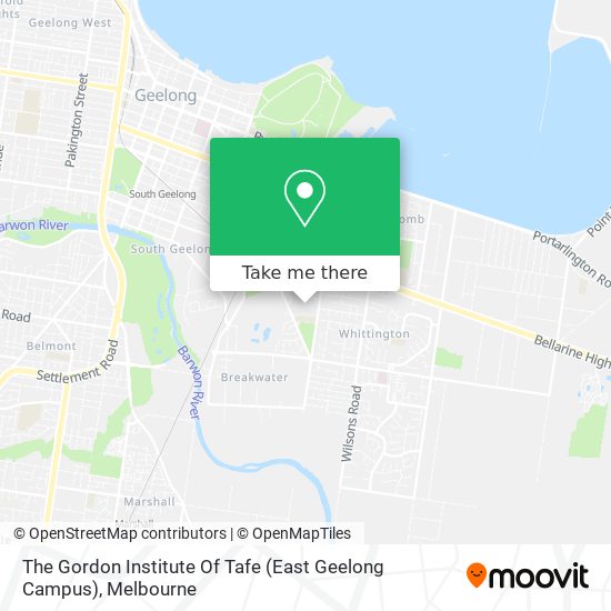 The Gordon Institute Of Tafe (East Geelong Campus) map