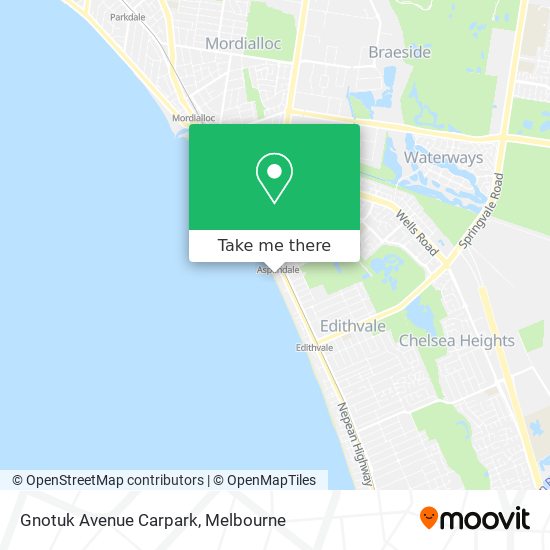 Gnotuk Avenue Carpark map