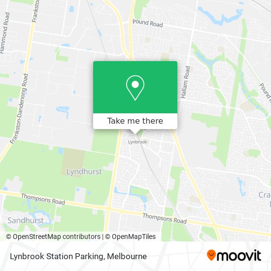 Mapa Lynbrook Station Parking