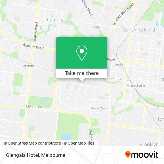 Mapa Glengala Hotel