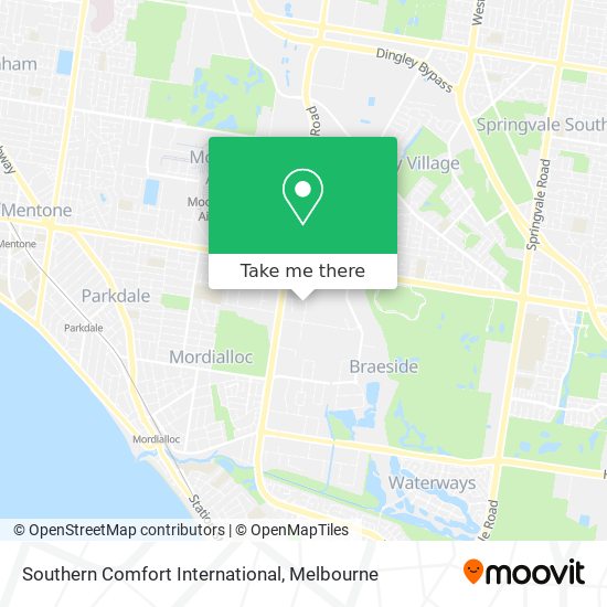 Southern Comfort International map