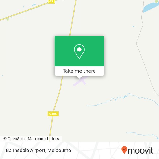 Bairnsdale Airport map