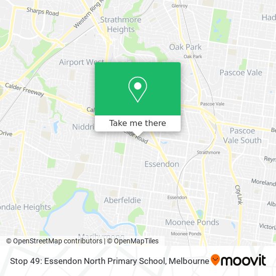 Stop 49: Essendon North Primary School map