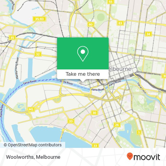 Mapa Woolworths