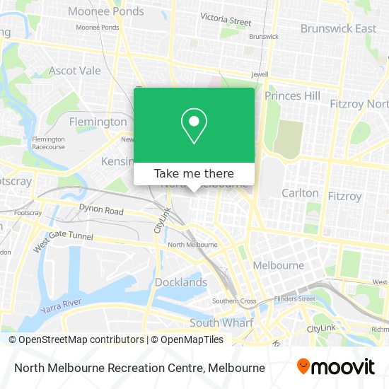 North Melbourne Recreation Centre map