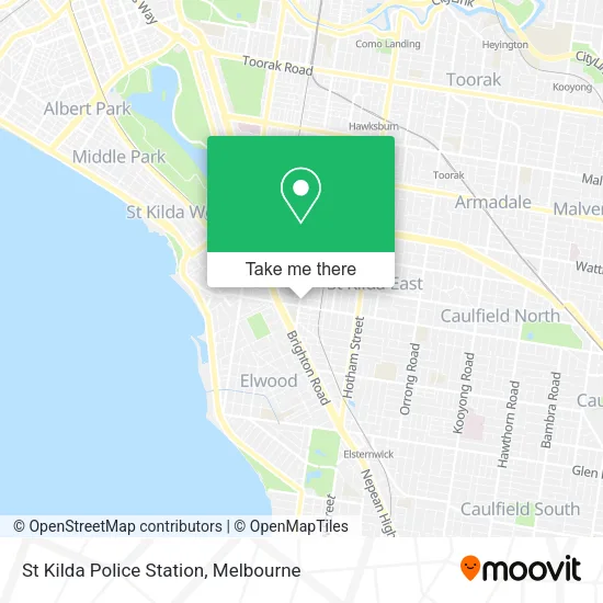 St Kilda Police Station map