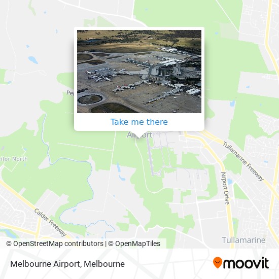 Mapa Melbourne Airport