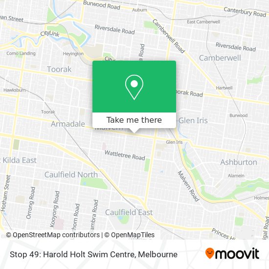 Stop 49: Harold Holt Swim Centre map