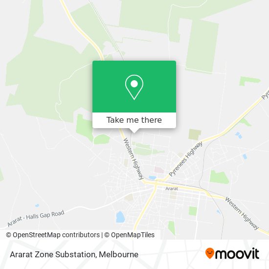 Ararat Zone Substation map