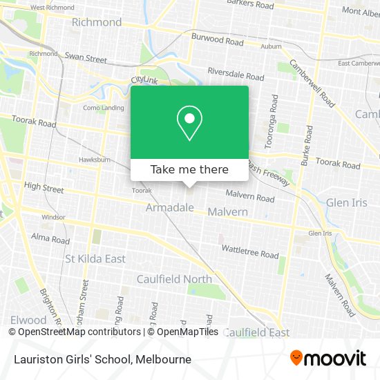 Lauriston Girls' School map