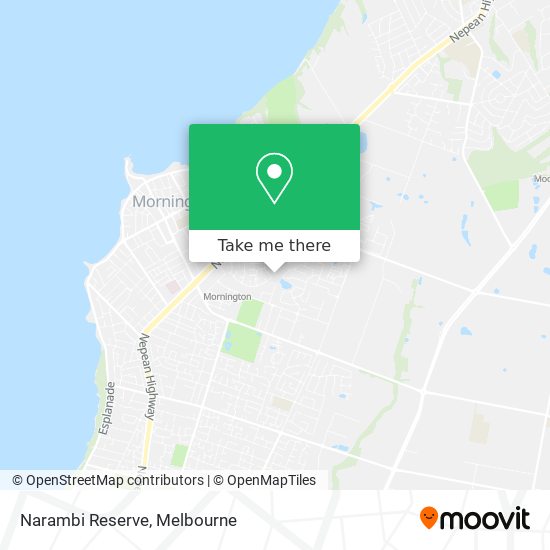Narambi Reserve map