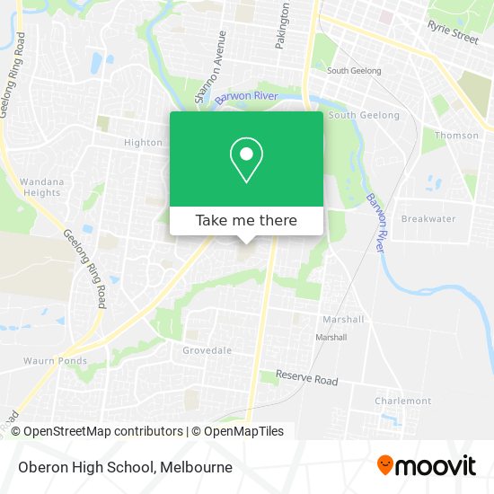 Oberon High School map