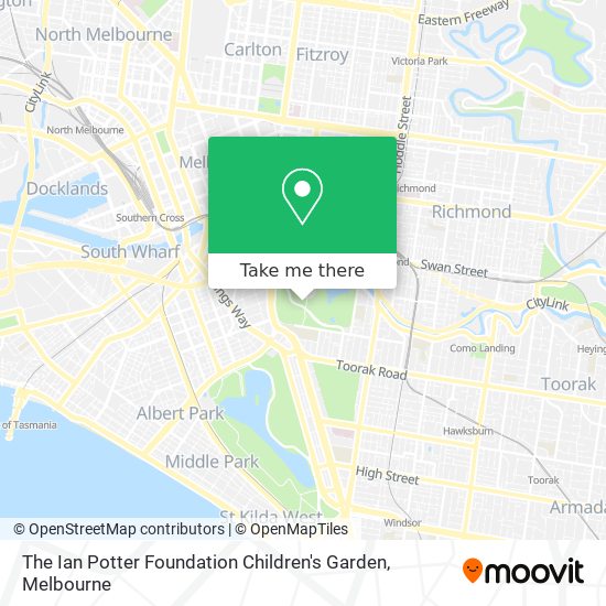 Mapa The Ian Potter Foundation Children's Garden