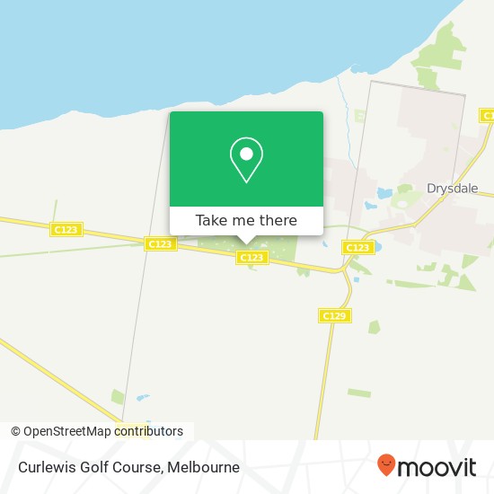 Curlewis Golf Course map
