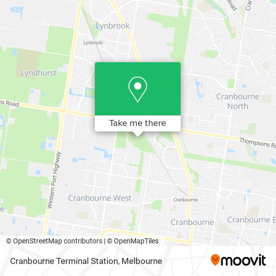 Cranbourne Terminal Station map