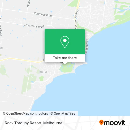 Mapa Racv Torquay Resort