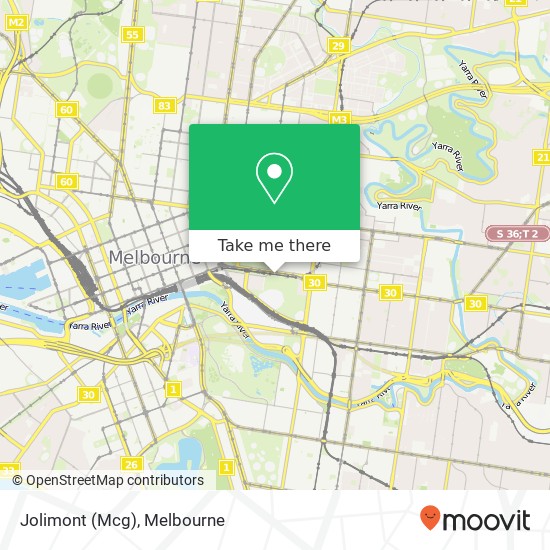 Jolimont (Mcg) map