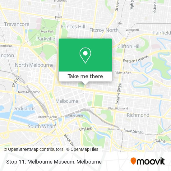 Mapa Stop 11: Melbourne Museum