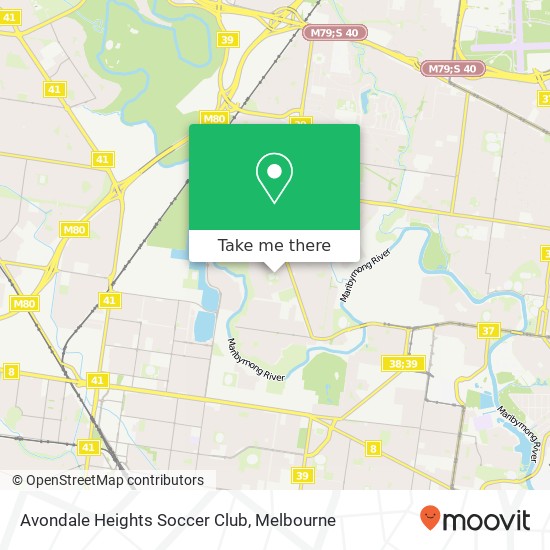 Avondale Heights Soccer Club map