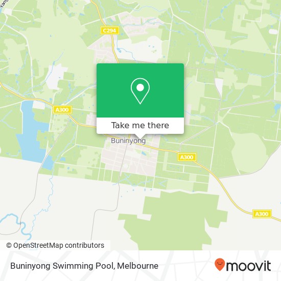 Mapa Buninyong Swimming Pool