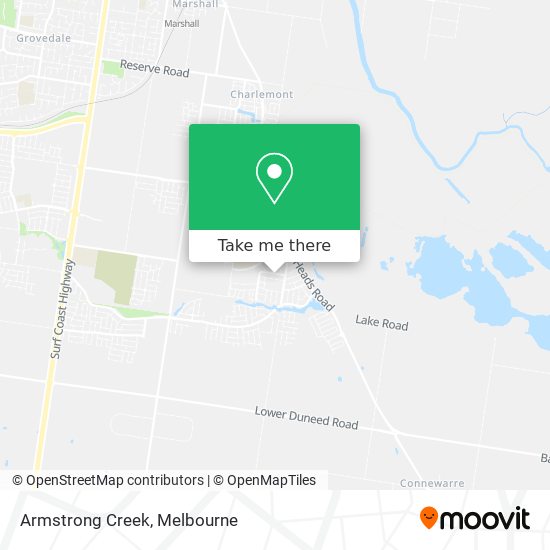 Armstrong Creek map