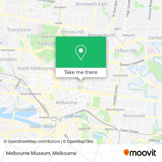 Mapa Melbourne Museum