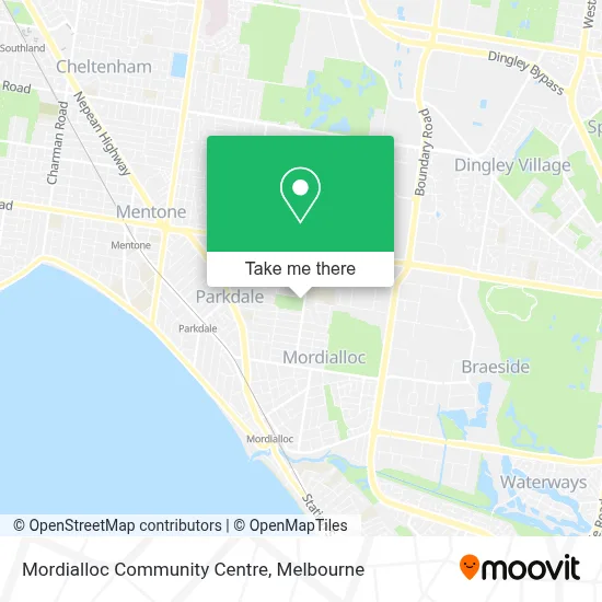 Mapa Mordialloc Community Centre