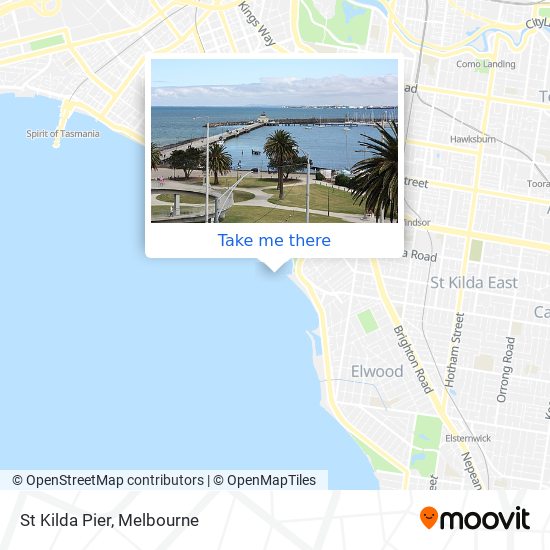 Mapa St Kilda Pier