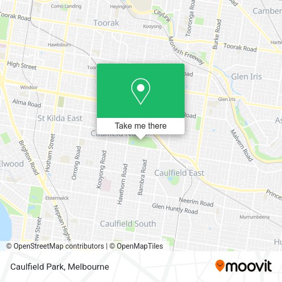 Caulfield Park map
