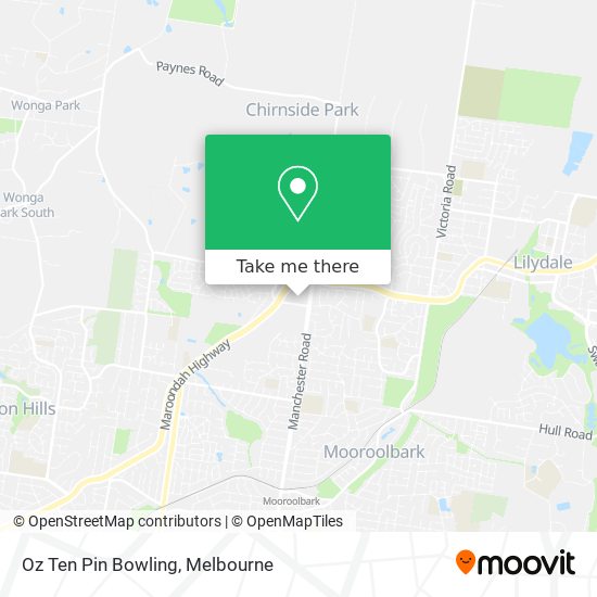Mapa Oz Ten Pin Bowling