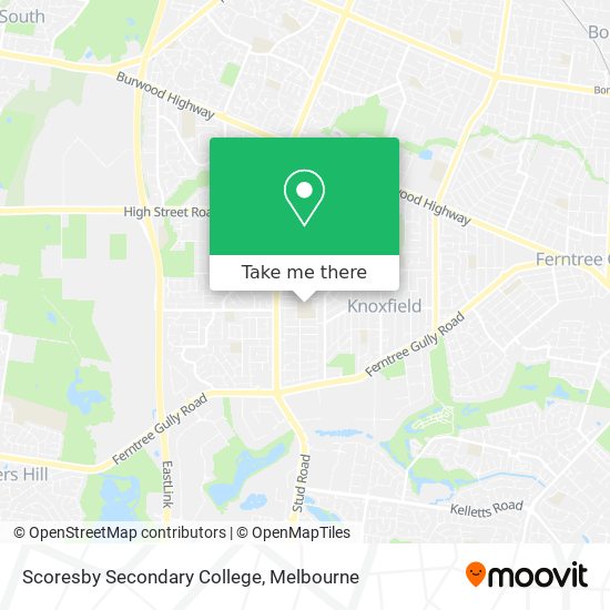 Scoresby Secondary College map