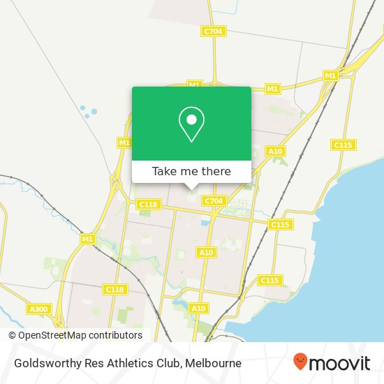 Goldsworthy Res Athletics Club map