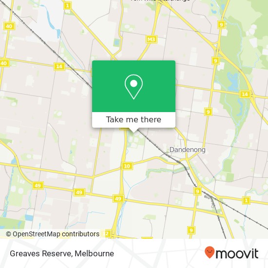 Greaves Reserve map