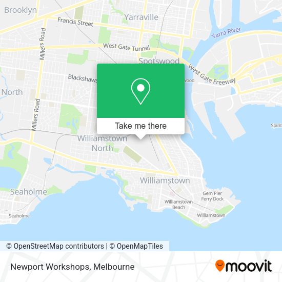 Newport Workshops map