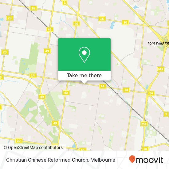 Mapa Christian Chinese Reformed Church