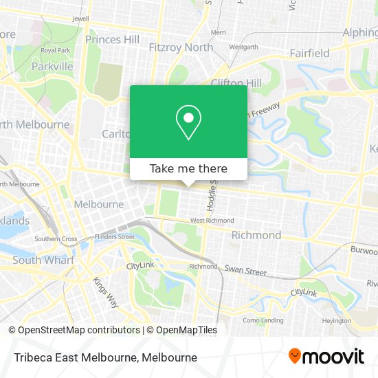 Tribeca East Melbourne map