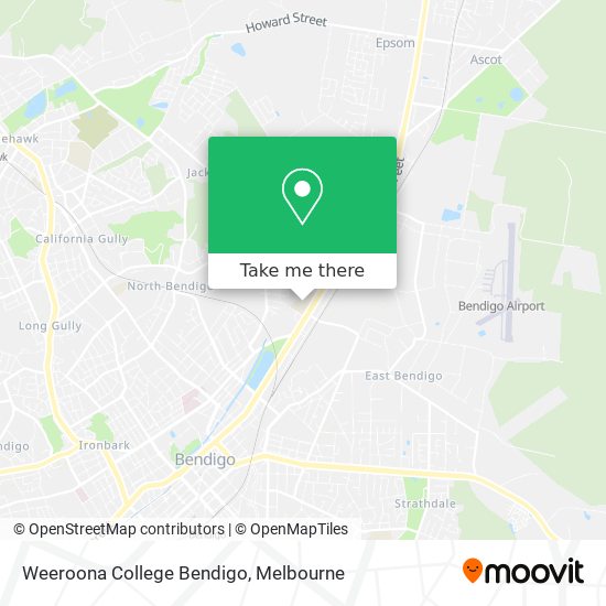 Weeroona College Bendigo map