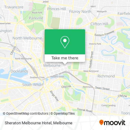 Mapa Sheraton Melbourne Hotel