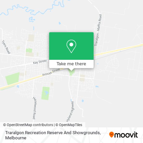 Traralgon Recreation Reserve And Showgrounds map