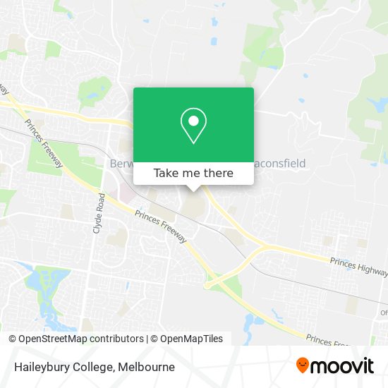 Mapa Haileybury College