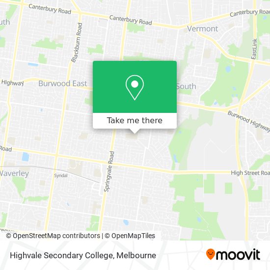 Highvale Secondary College map