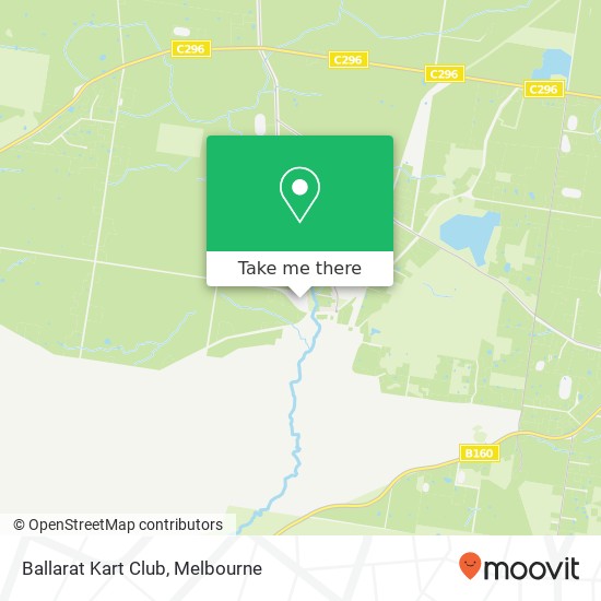 Ballarat Kart Club map